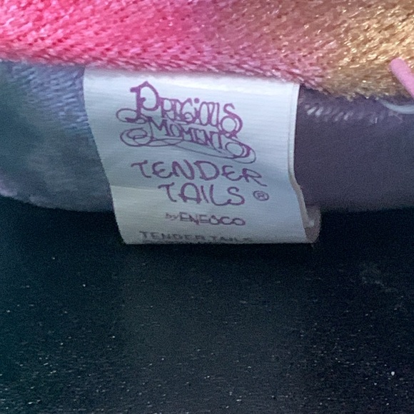 Retired Precious Moments Tender Tails Shiny Shell Plush Turtle Beanie With Tag - Picture 5 of 11